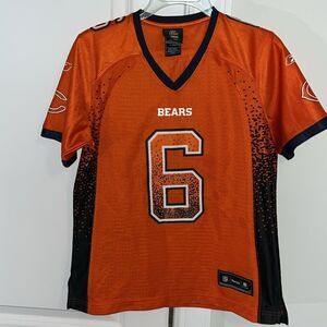 Sewn Orange Chicago Bears Reebok Retro Jay Cutler NFL Women’s Jersey S